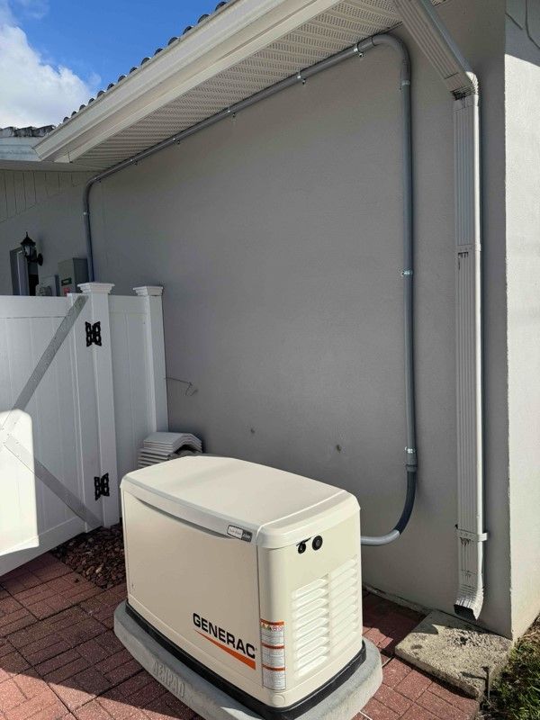 Generac whole-home standby generator installed by At Your Service Electric in New Port Richey FL