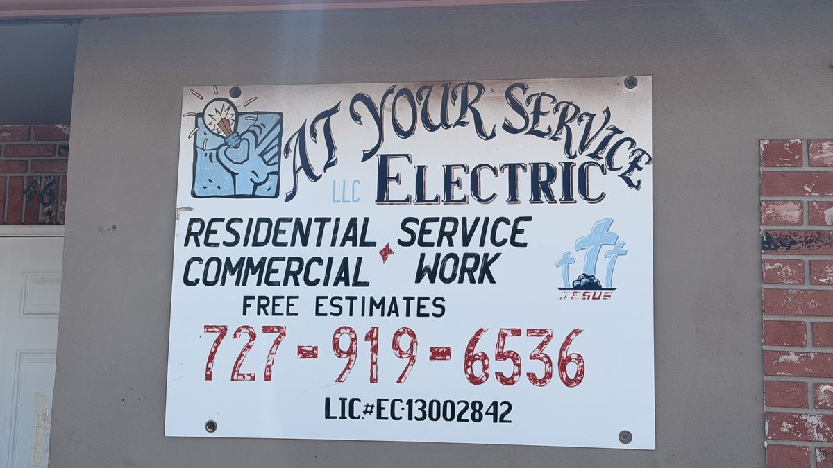 EV charger installation service Holiday New Port Richey FL by At Your Service Electric